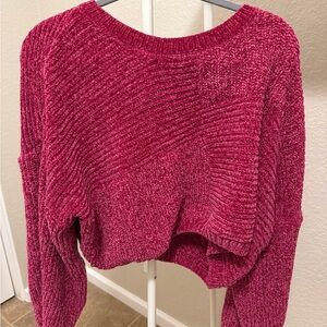 Altar'd State Textured Fuchsia Sweater